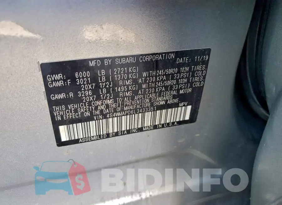 4S4WMAPD6L3433351 Photo# 13