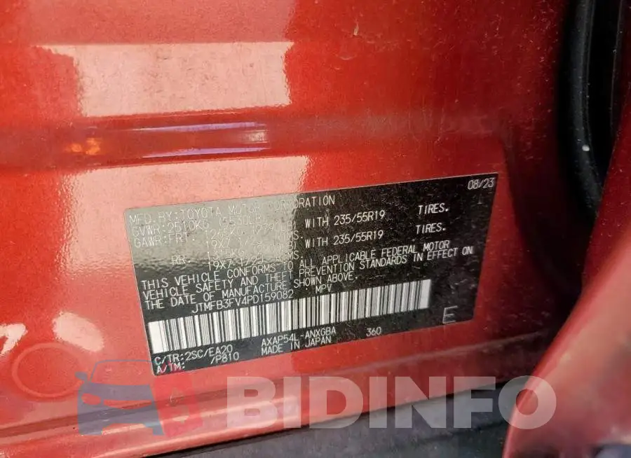 JTMFB3FV4PD159082 Photo# 14