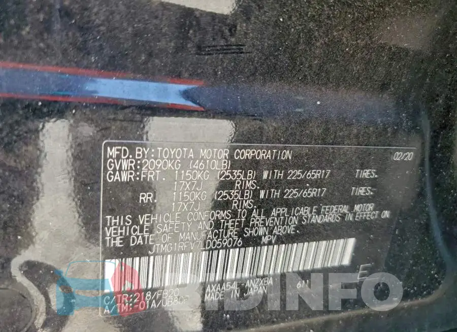 JTMG1RFV7LD059076 Photo# 12