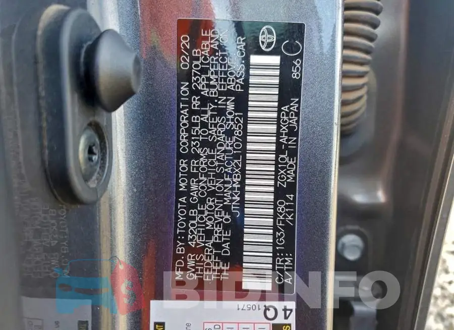 JTNKHMBX2L1078521 Photo# 12