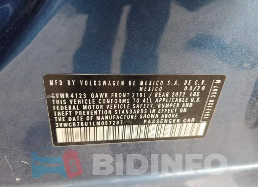 3VWCB7BU1LM057287 Photo# 12