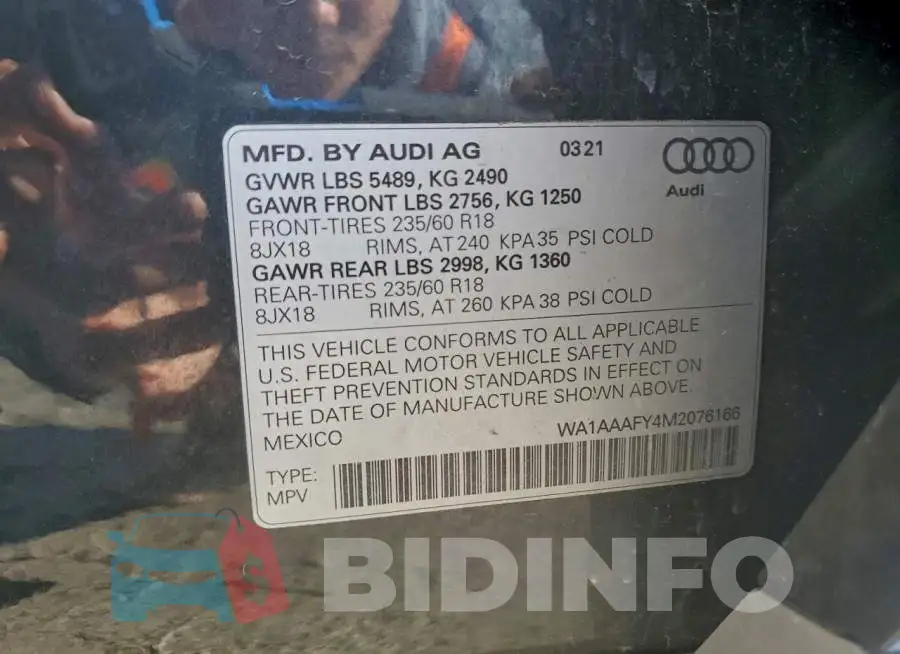 WA1AAAFY4M2076166 Photo# 13