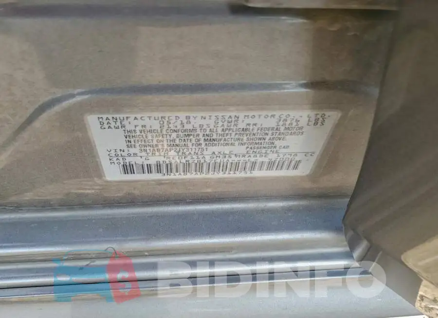 3N1AB7AP2JY311751 Photo# 12