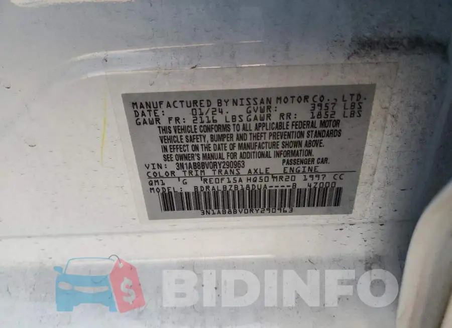 3N1AB8BV0RY290963 Photo# 12