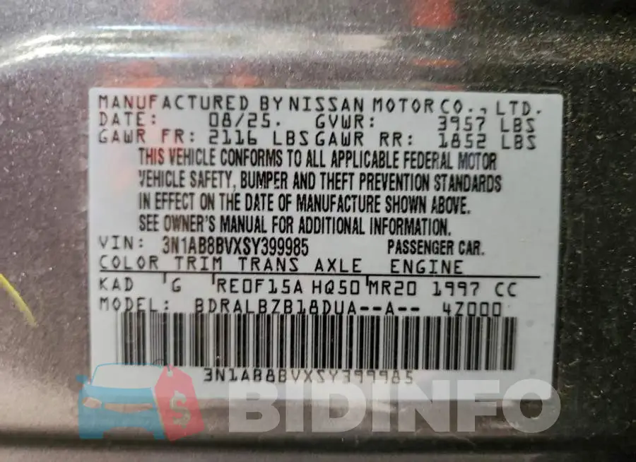 3N1AB8BVXSY399985 Photo# 13