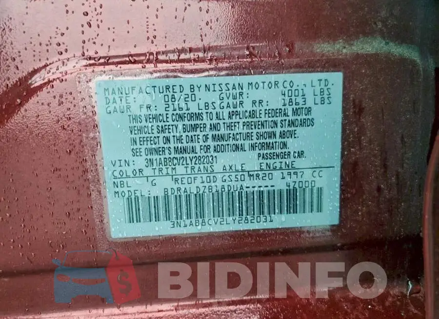 3N1AB8CV2LY282031 Photo# 12