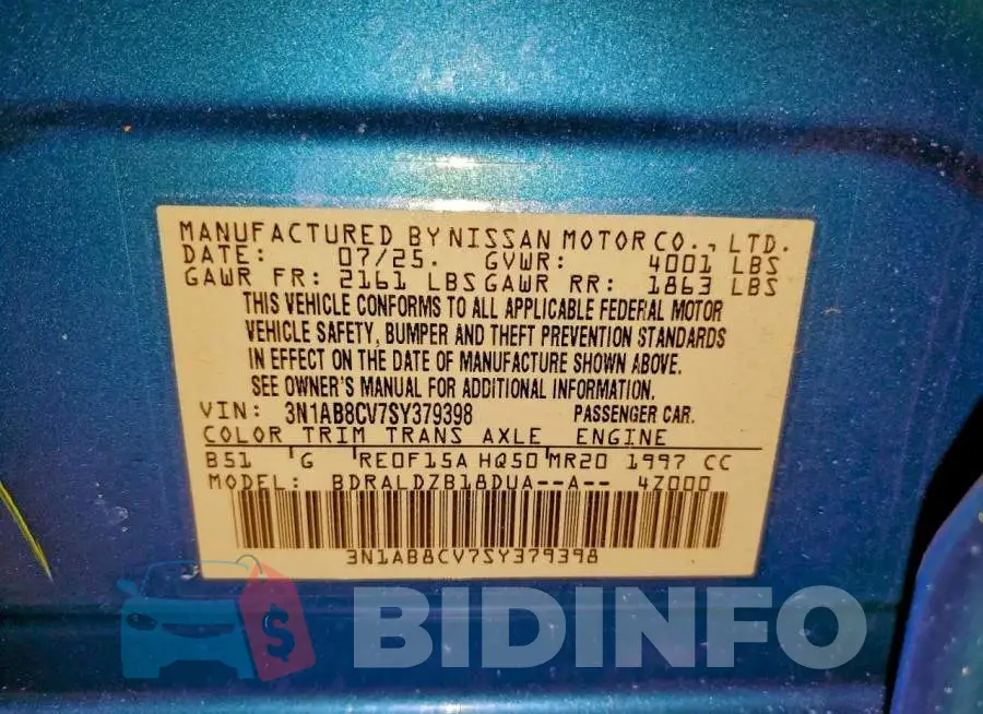3N1AB8CV7SY379398 Photo# 12