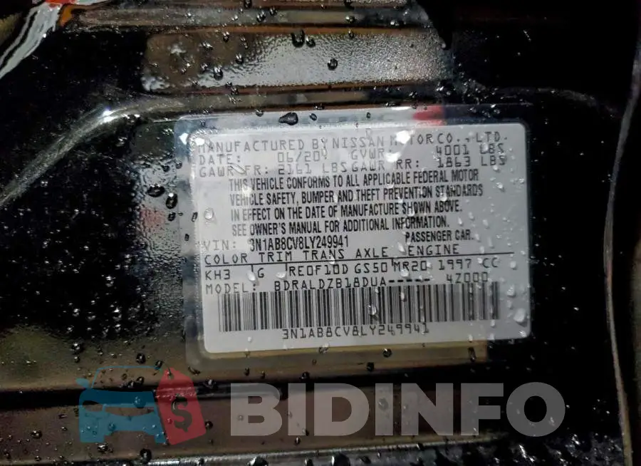 3N1AB8CV8LY249941 Photo# 12