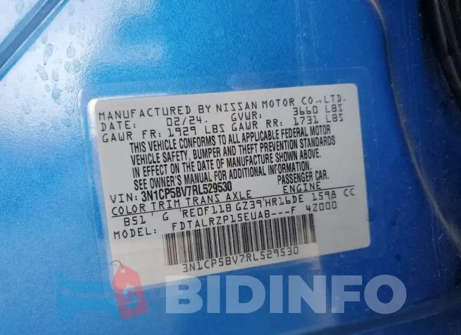 3N1CP5BV7RL529530 Photo# 14