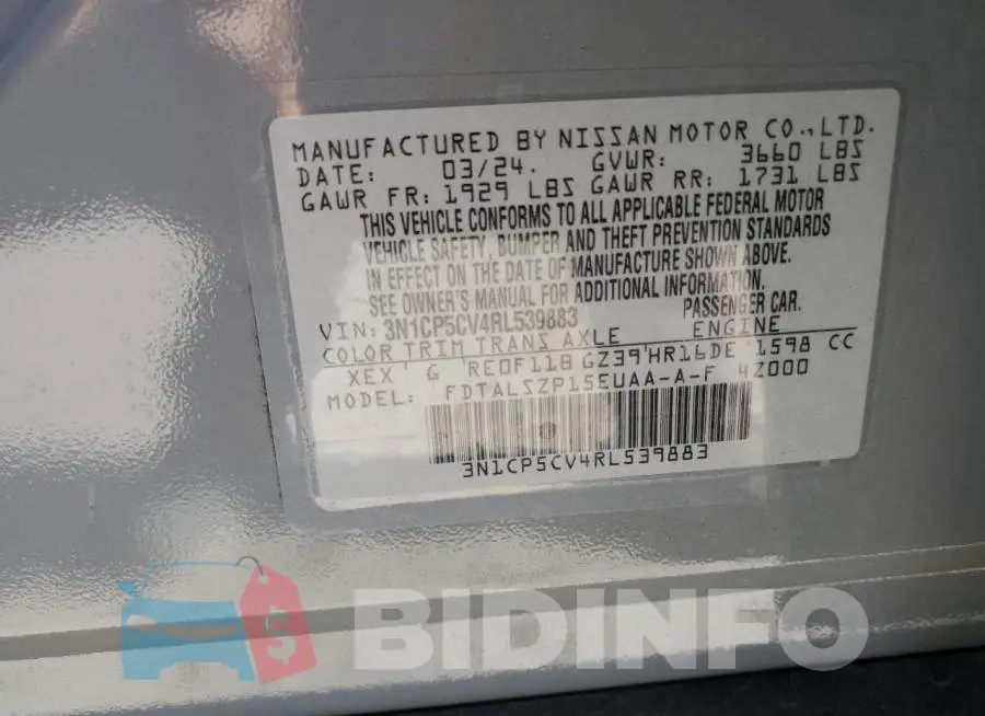 3N1CP5CV4RL539883 Photo# 12
