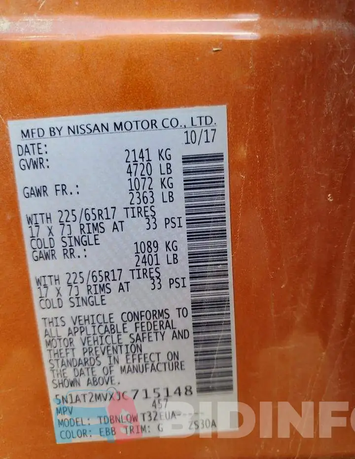 5N1AT2MVXJC715148 Photo# 13