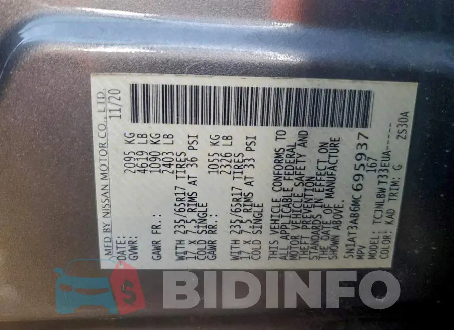 5N1AT3AB6MC695937 Photo# 12