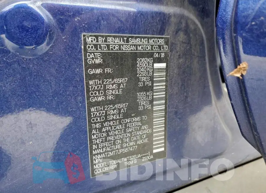 KNMAT2MT7JP587477 Photo# 14