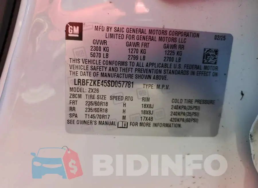 LRBFZKE45SD057781 Photo# 13