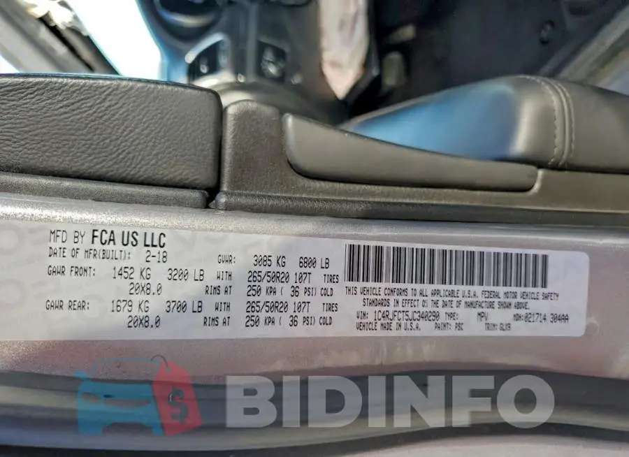 1C4RJFCT5JC340290 Photo# 13
