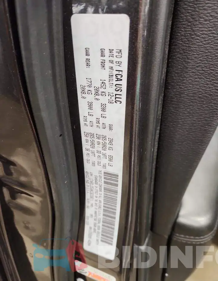 1C4RDJDG0KC633611 Photo# 13