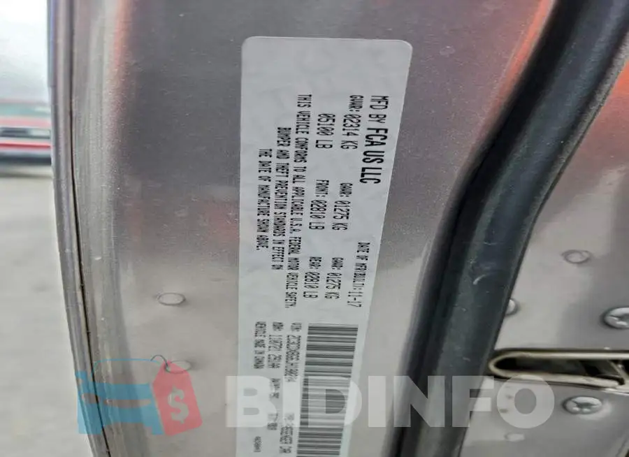 2C3CDXBG6JH180204 Photo# 12