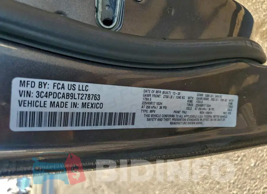 3C4PDCAB9LT278763 Photo# 13