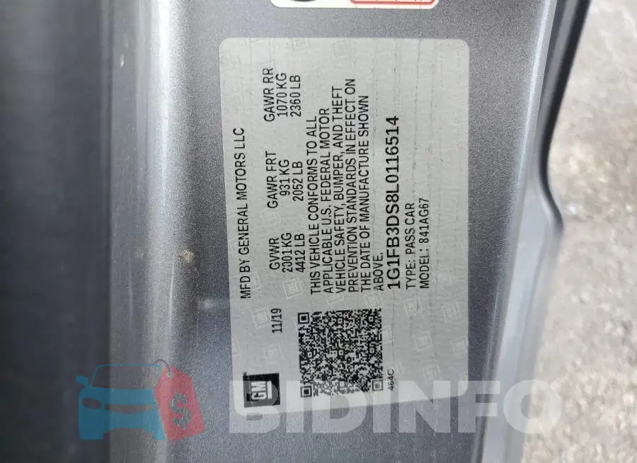 1G1FB3DS8L0116514 Photo# 13