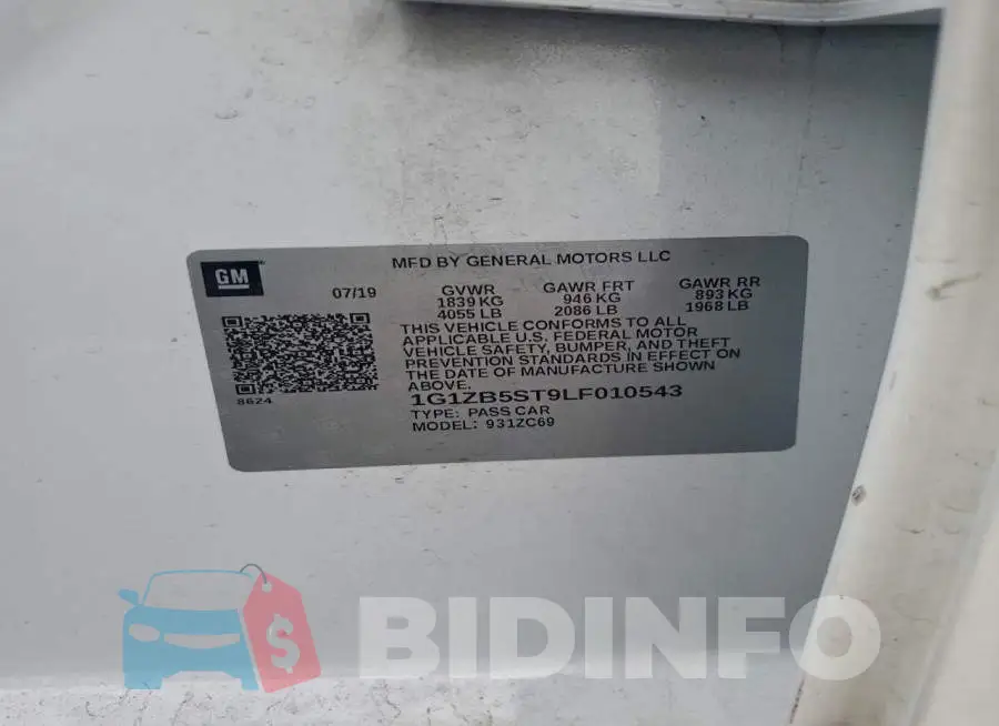 1G1ZB5ST9LF010543 Photo# 12
