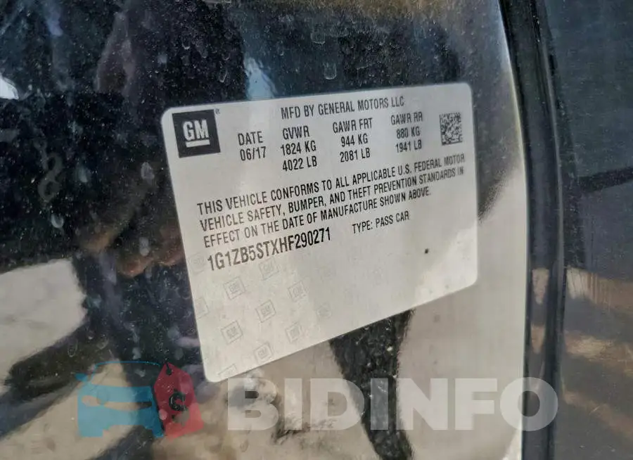 1G1ZB5STXHF290271 Photo# 12