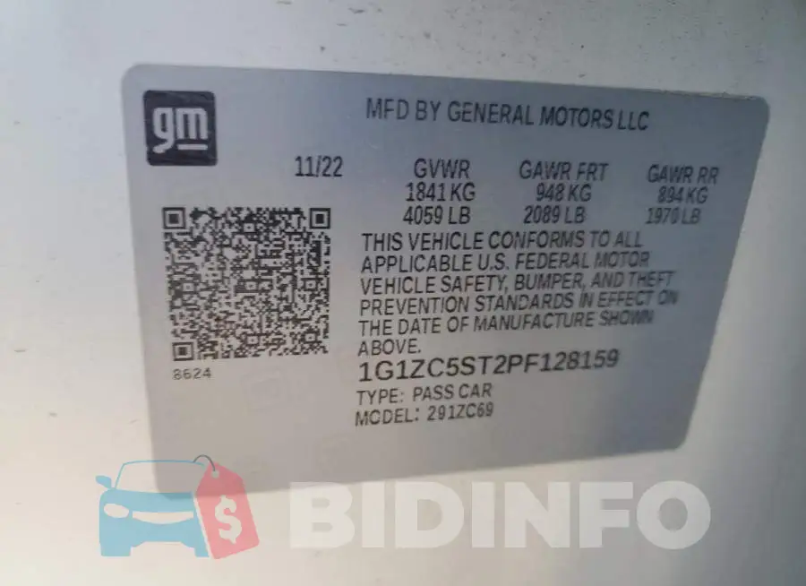 1G1ZC5ST2PF128159 Photo# 13