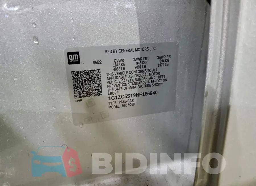 1G1ZC5ST9NF166940 Photo# 13
