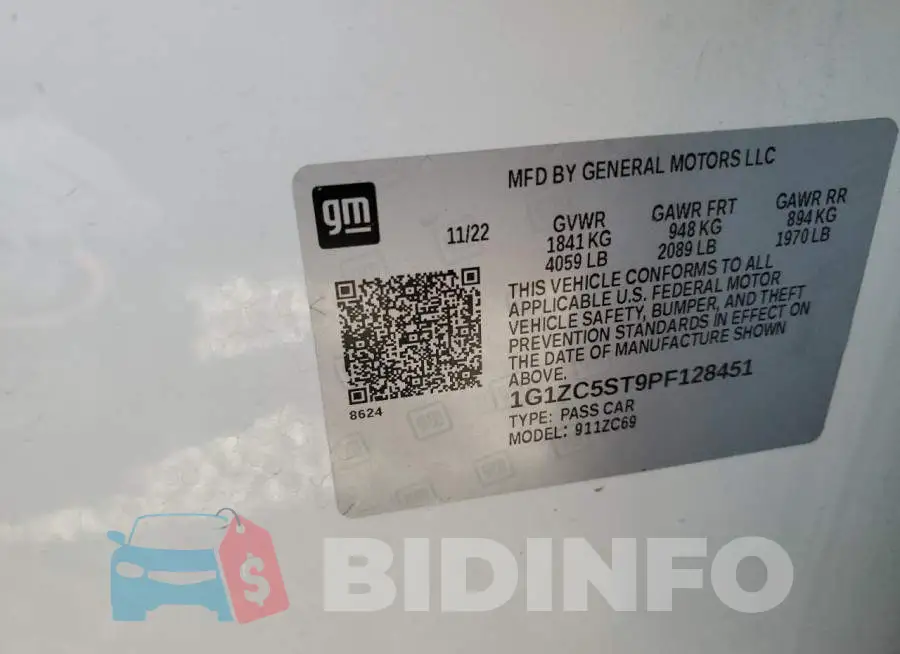 1G1ZC5ST9PF128451 Photo# 13