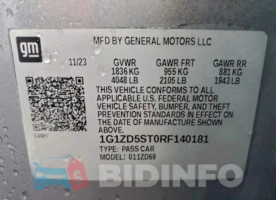 1G1ZD5ST0RF140181 Photo# 12