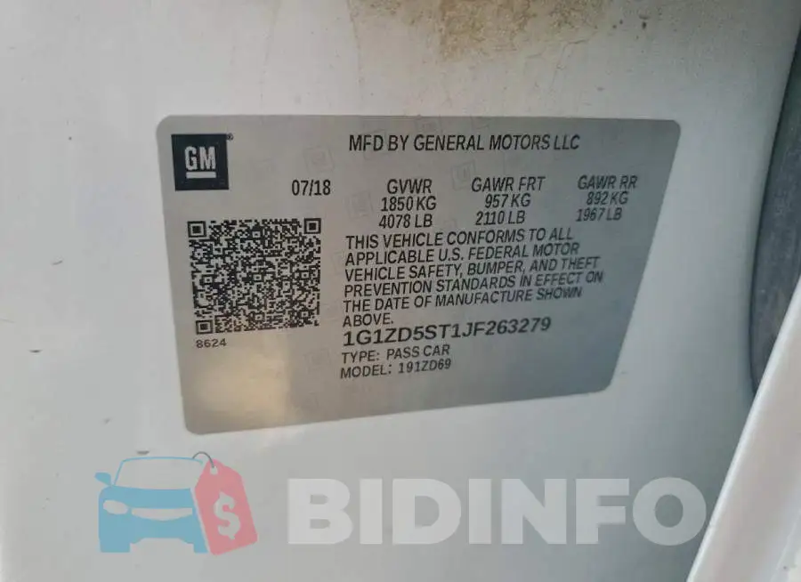 1G1ZD5ST1JF263279 Photo# 12