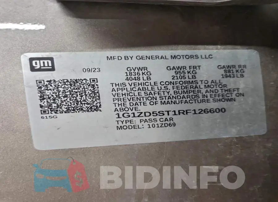 1G1ZD5ST1RF126600 Photo# 12