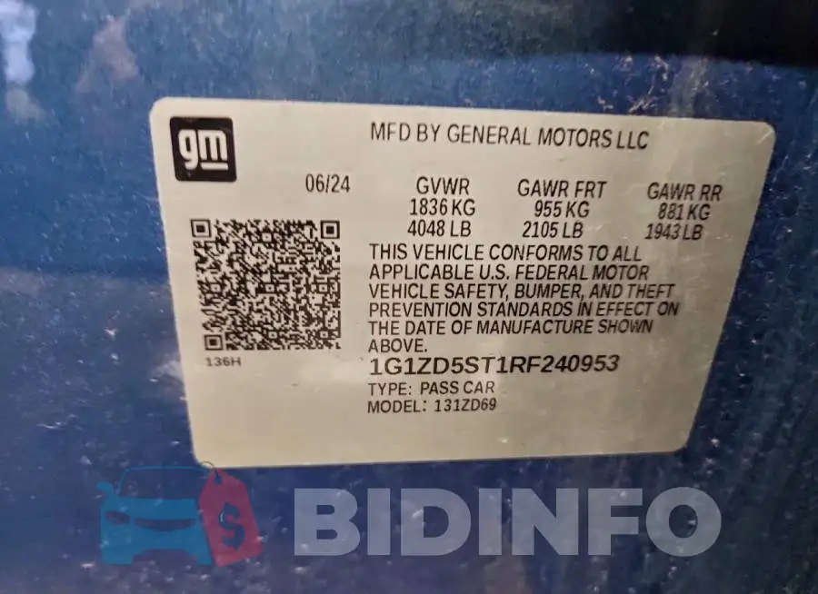 1G1ZD5ST1RF240953 Photo# 12