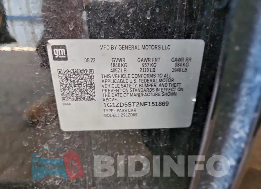 1G1ZD5ST2NF151869 Photo# 12