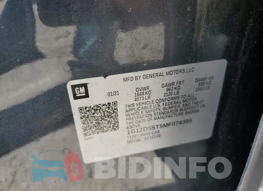 1G1ZD5ST5MF074395 Photo# 12