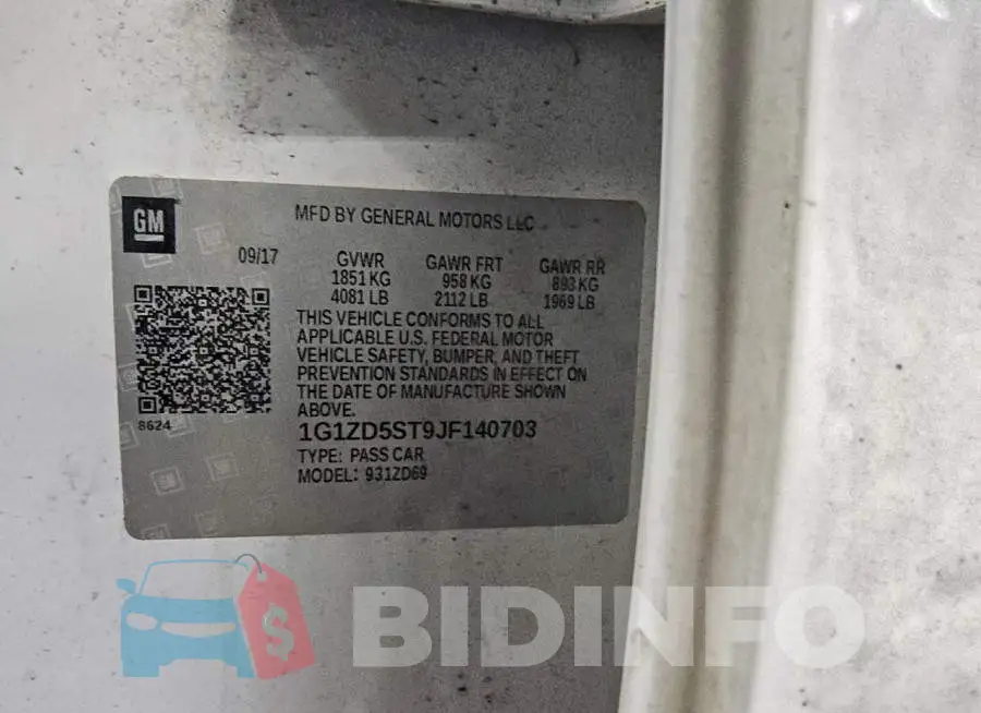 1G1ZD5ST9JF140703 Photo# 12