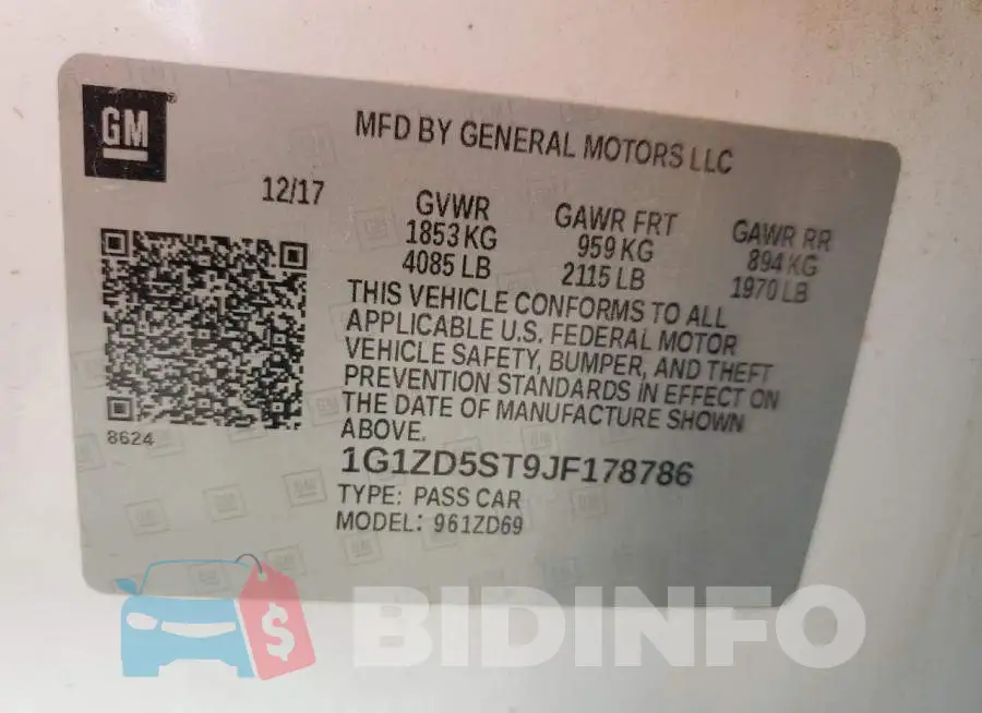 1G1ZD5ST9JF178786 Photo# 12