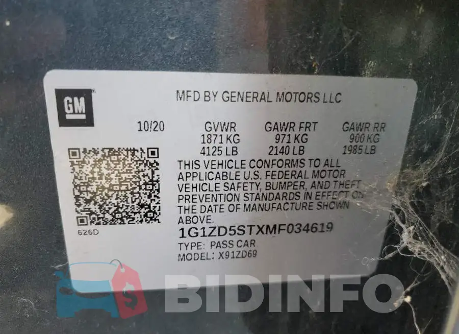 1G1ZD5STXMF034619 Photo# 13
