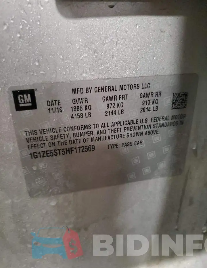 1G1ZE5ST5HF172569 Photo# 12
