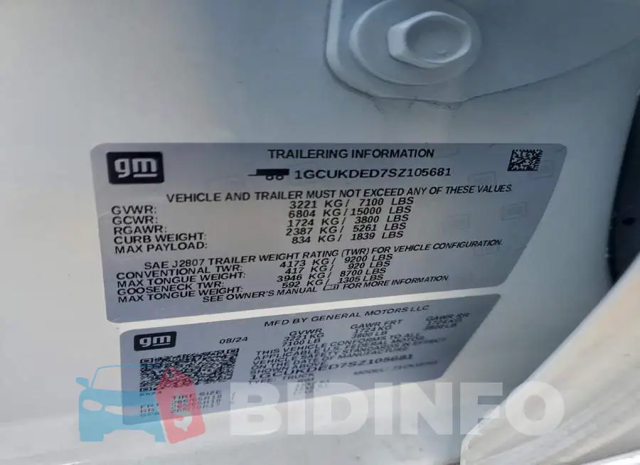1GCUKDED7SZ105681 Photo# 12