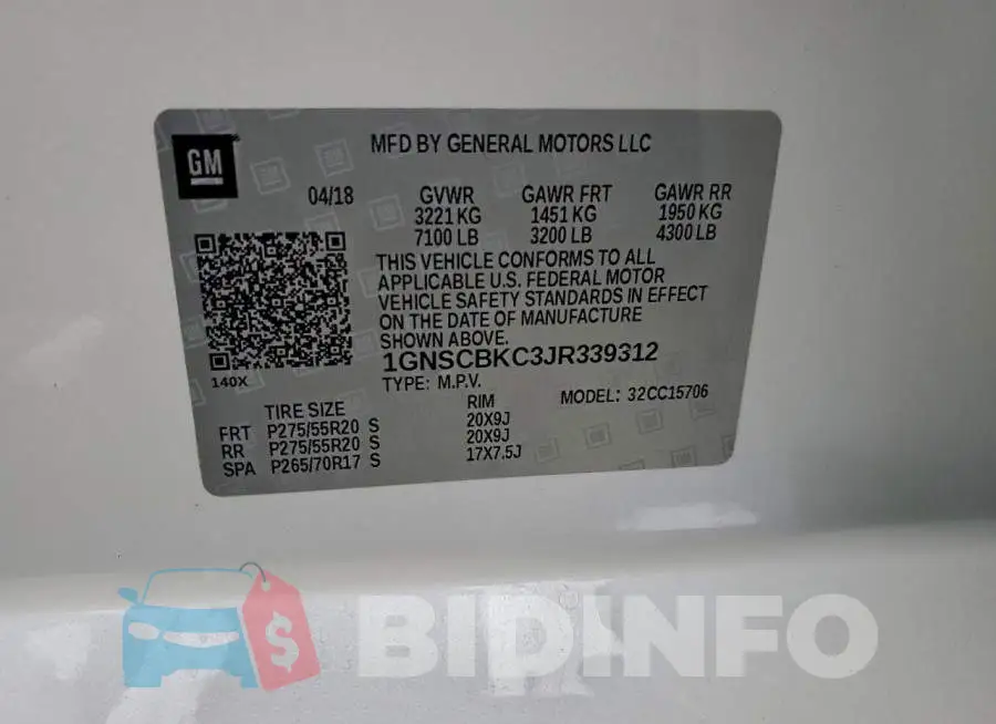 1GNSCBKC3JR339312 Photo# 13