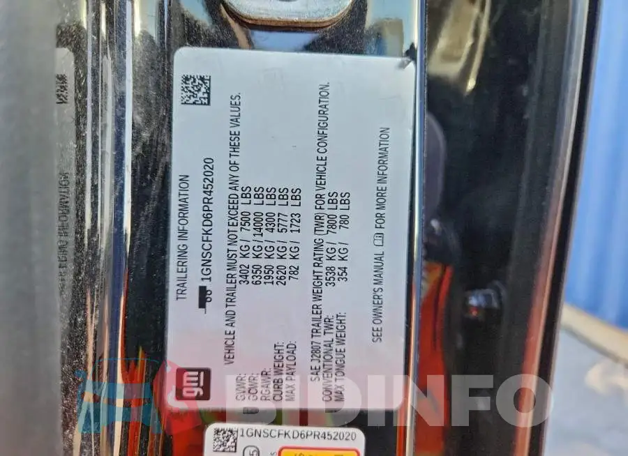 1GNSCFKD6PR452020 Photo# 13