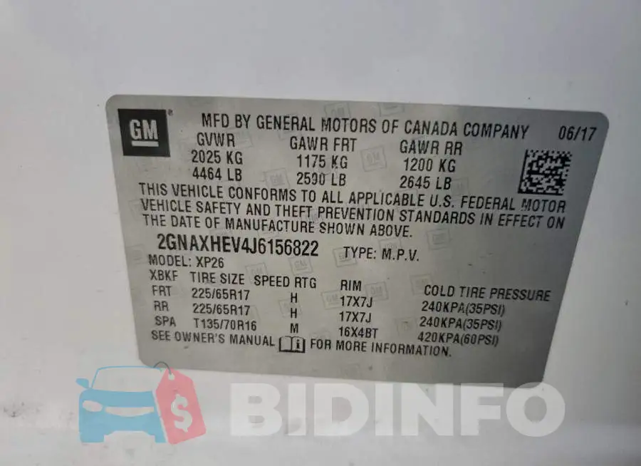 2GNAXHEV4J6156822 Photo# 12
