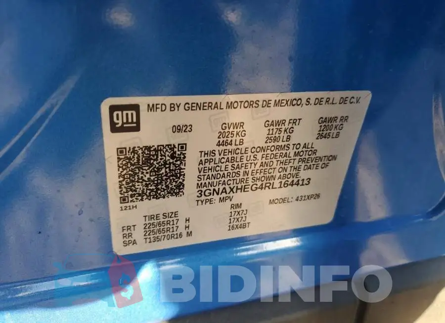 3GNAXHEG4RL164413 Photo# 13