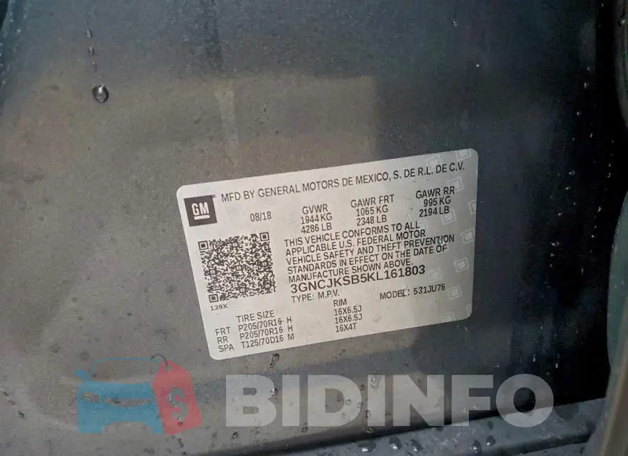 3GNCJKSB5KL161803 Photo# 14