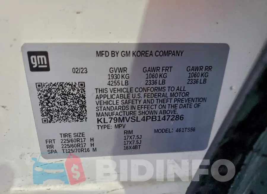 KL79MVSL4PB147286 Photo# 13