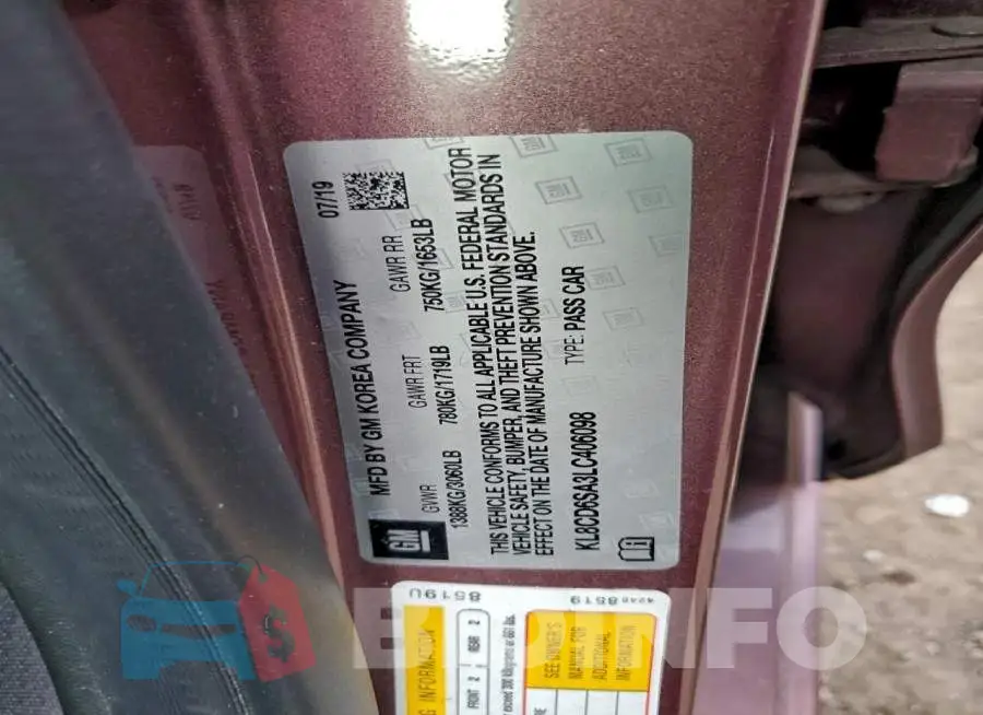 KL8CD6SA3LC406098 Photo# 12