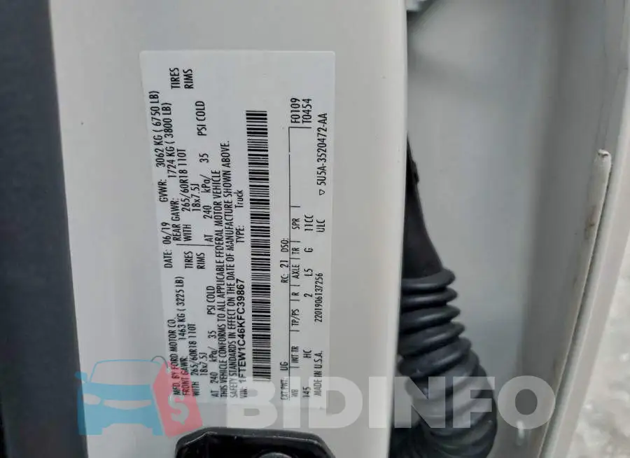 1FTEW1C46KFC39867 Photo# 12