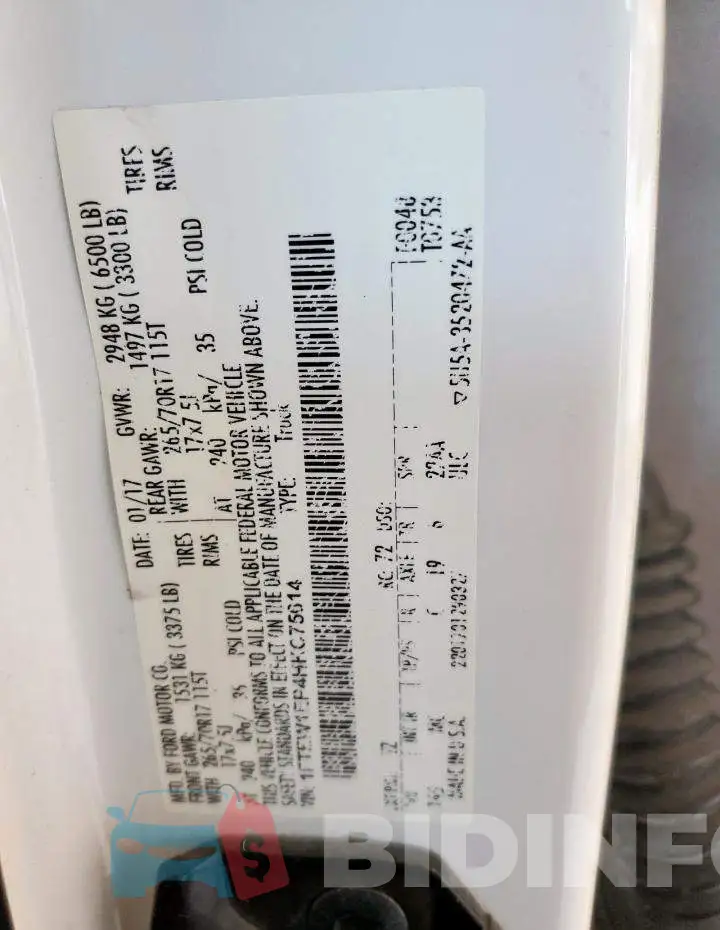 1FTEW1EP4HKC75614 Photo# 13