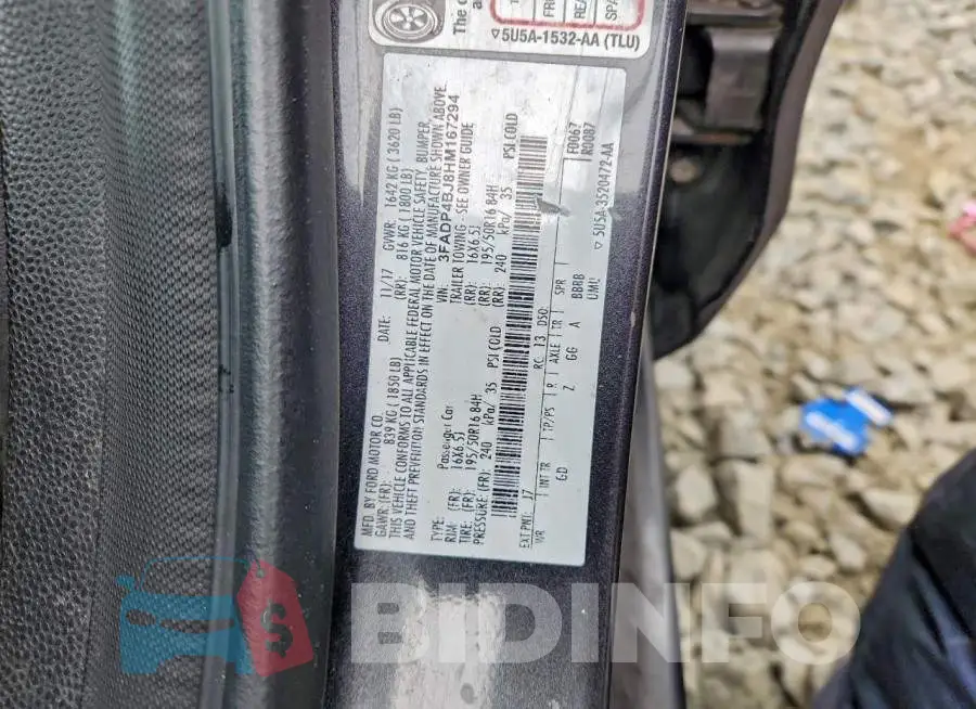3FADP4BJ8HM167294 Photo# 12