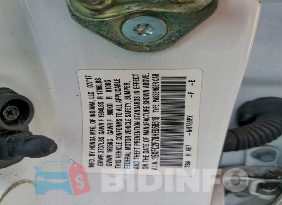 19XFC2F78HE068518 Photo# 13
